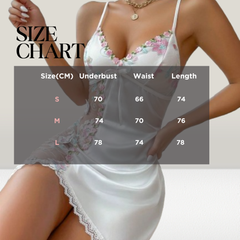 Floral Lace White Babydoll Nightie - Kosmicos