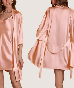 Midnight Kisses Women's Sleep Set PINK - KOSMICOS