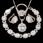 4PCS White Bridal Jewelry Set For Women - Kosmicos