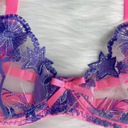 Nancy Luxury Embroidery Lace Underwear and Bra Set- Kosmicos